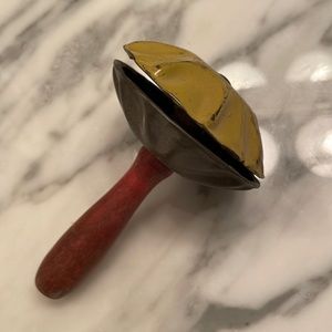 Vintage metal toy shaker